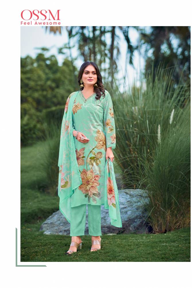 Celebrations By Ossm Digital Printed Premium Cotton Kurti With Bottom Dupatta Wholesale Online